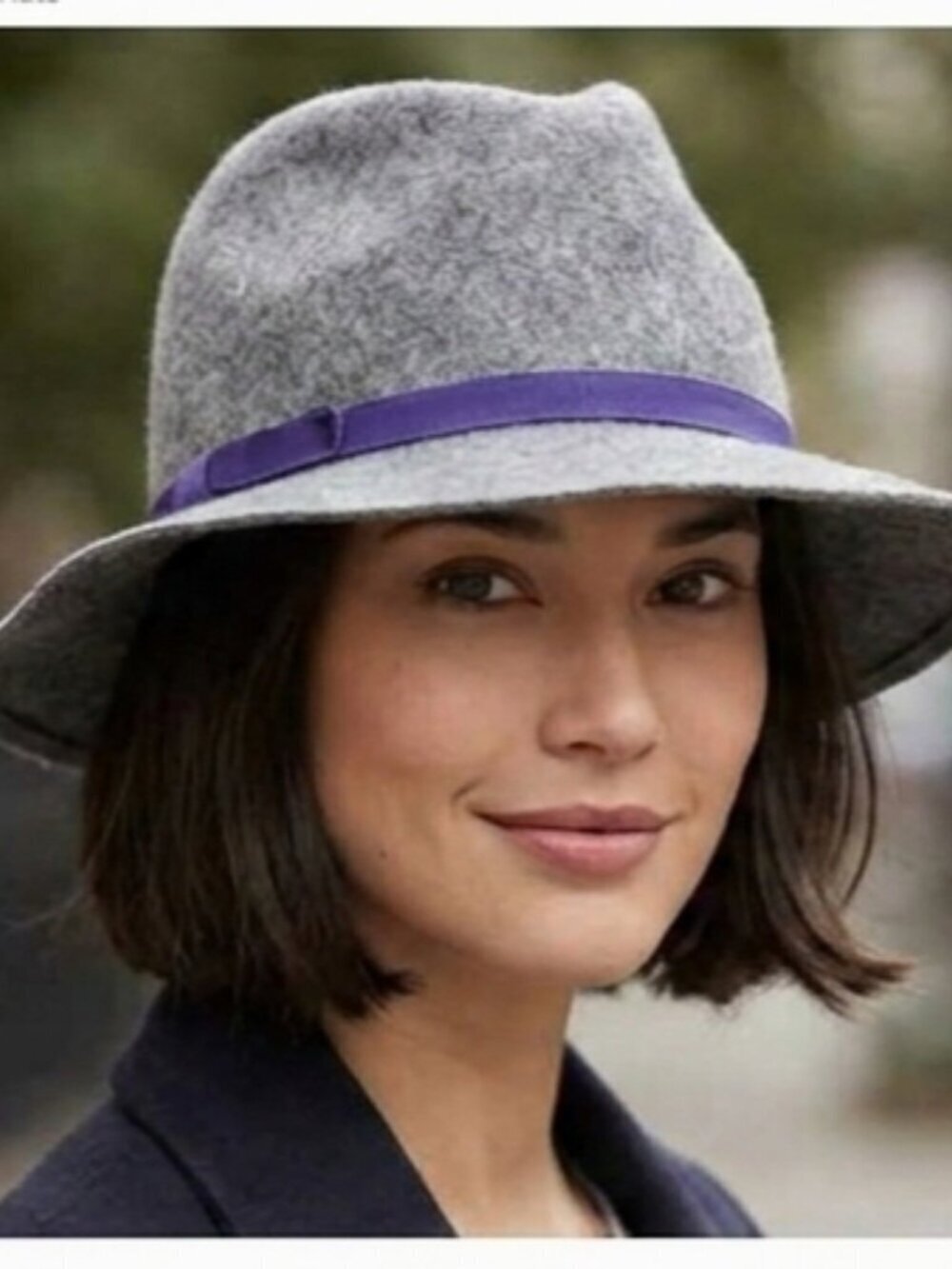 Gap NWOT Women Size S/M-P/M Gray Pinched Crown 100% Soft Wool Fedora Hat Casual